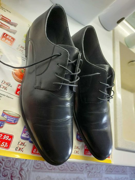 Чисто нови Мъжки кожени обувки Lasocki 2025