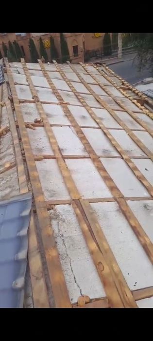 Обрешётка доска стропила всё в хорошем состоянии