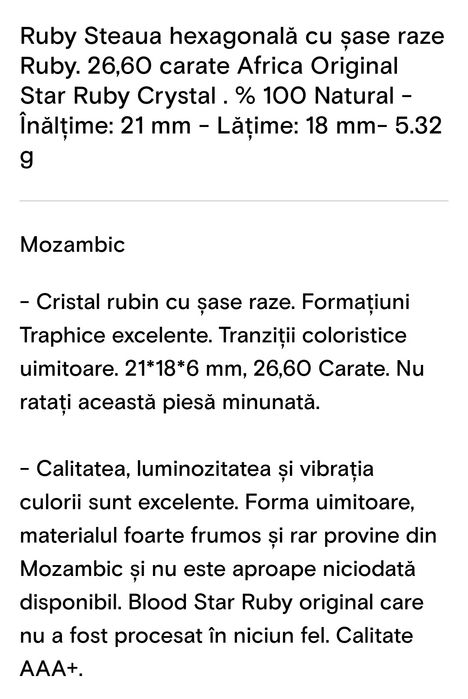 Rubin natural Mozambic