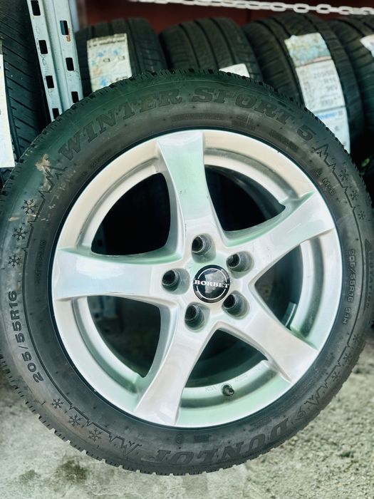 Jante Borbet 16 5x112 VAG VW AUDi SKODA SEAT | 205/55 R16 91H Dunlop