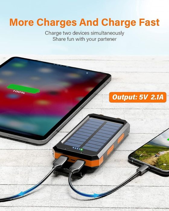 Powerbank солнечная панель chiroq лампа внешний аккумулятор chegirma