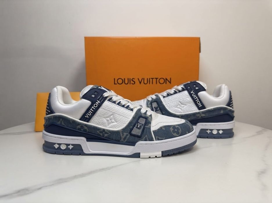 Adidasi LV Trainer Jeans - Adidasi Full Box Premium