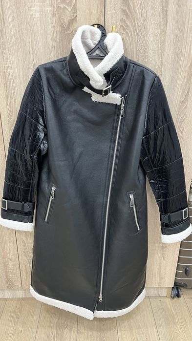 Дубленка длинная в подарок куртка