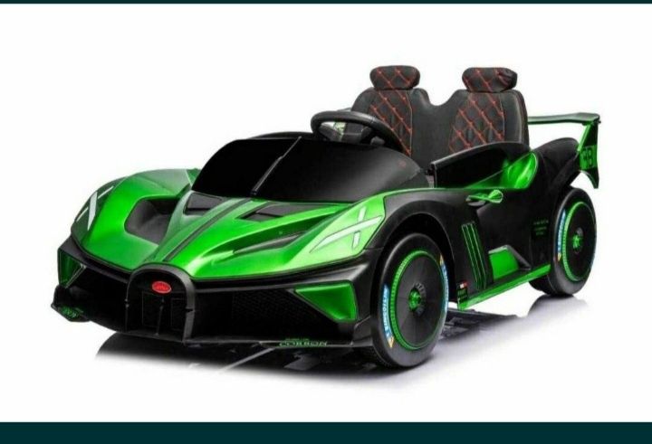 Даставка бэсплатная детская машина электромобиль Bugatti 24v