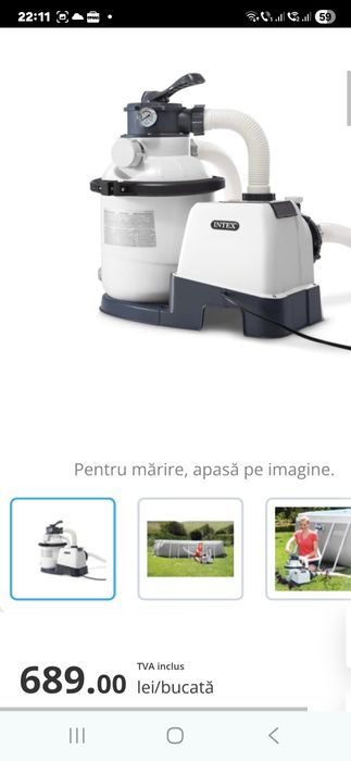 Vand pompa intex