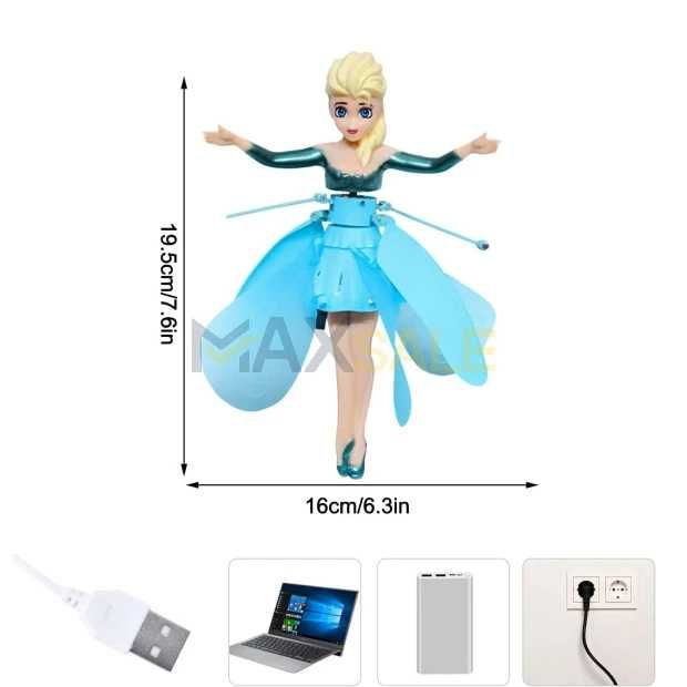 Летяща кукла - фея Елза Frozen дрон играчка Замръзналото кралство