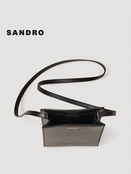 Sandro кожаная сумка