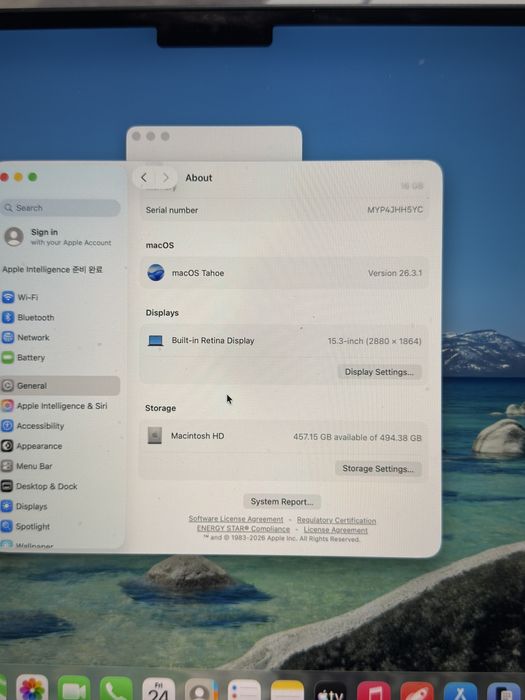 MacBook Air M4, 16/512gb, 15.3 inch