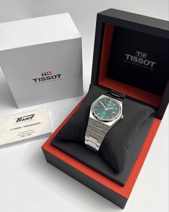 Tissot PRX Quartz 40mm Green Dial - nou, cu etichetă