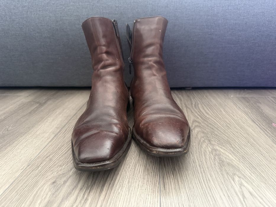 Cizme de piele Hugo Boss
