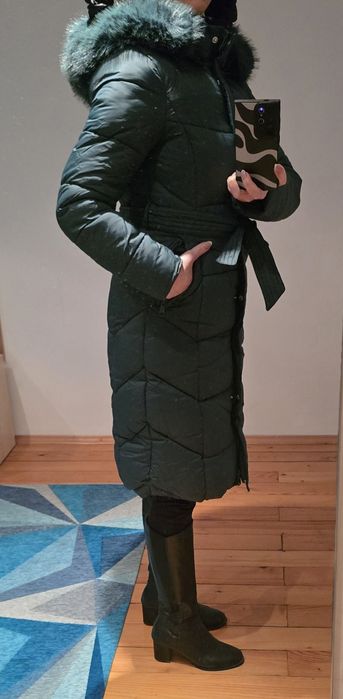 Зимно дамско дълго яке S размер
