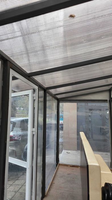 Навес за тераса, заведение, двор. Стоманена констр, поликарбонат,винил