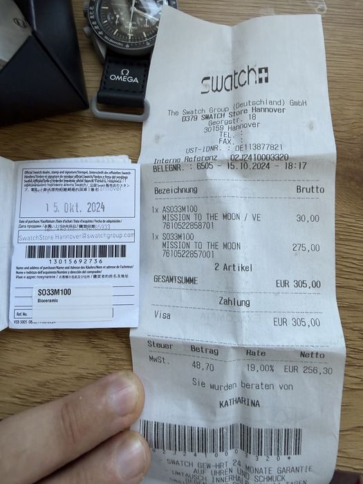 Ceas Omega Swatch Mission to the moon ca nou