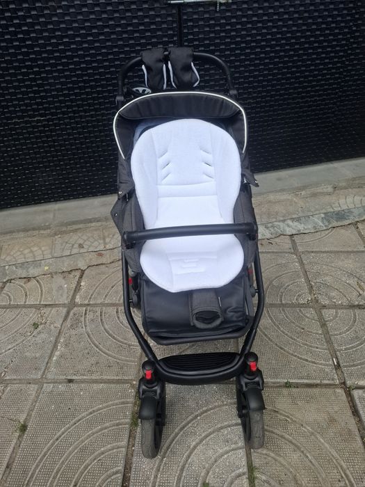 Бебешка количка 3 в 1 в цвят графит