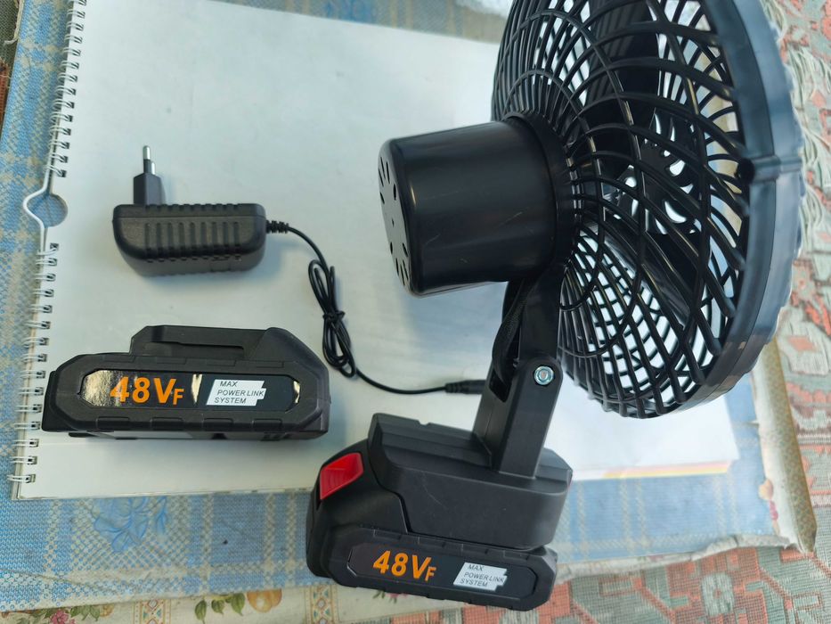 Ventilator portabil cu 2 acumulatori