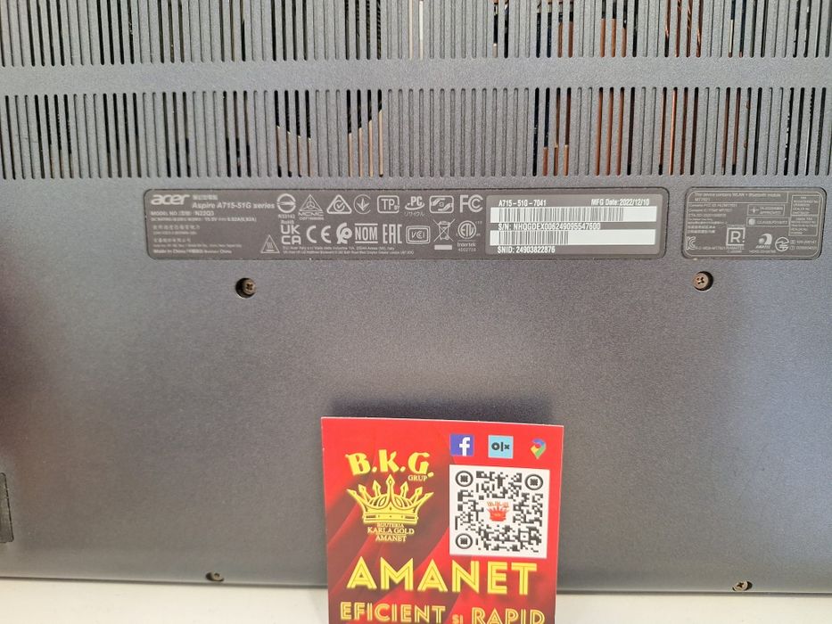 Acer Aspire 7 Amanet BKG