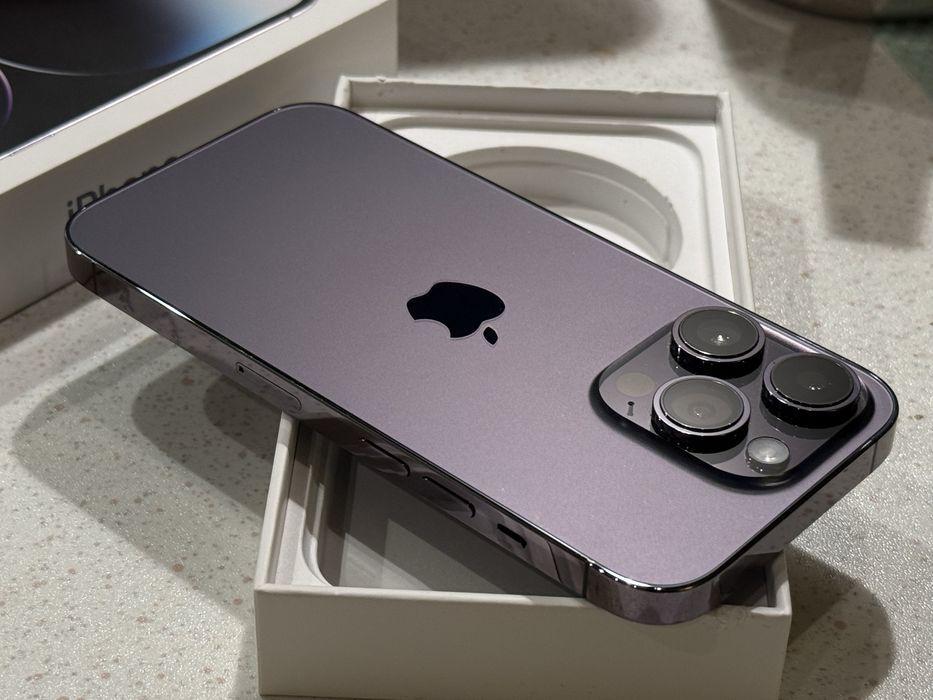 iPhone 14 Pro 256GB Deep Purple – Перфектен, 100% Батерия!