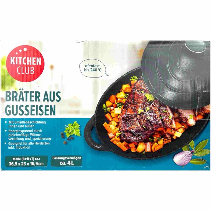 Бретер - Чугунена тенджера - Kitchen Club 4литра