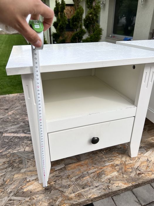 Set de 2 noptiere din mdf vopsit
