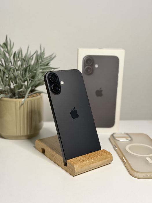 iPhone 16 Plus Black 100% | nou| , folie , husa cadou full box !