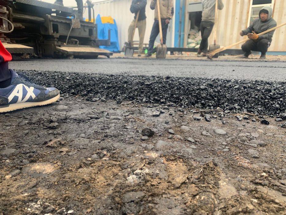 Укладка асфальта. Благоустройство.