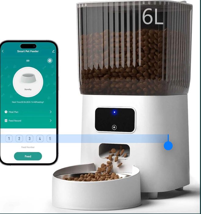 Dispenser automat hrana caini si pisici - 6L WIFI