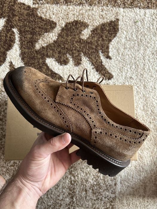 Pantofi premium din piele naturală întoarsă, mărimea 43
