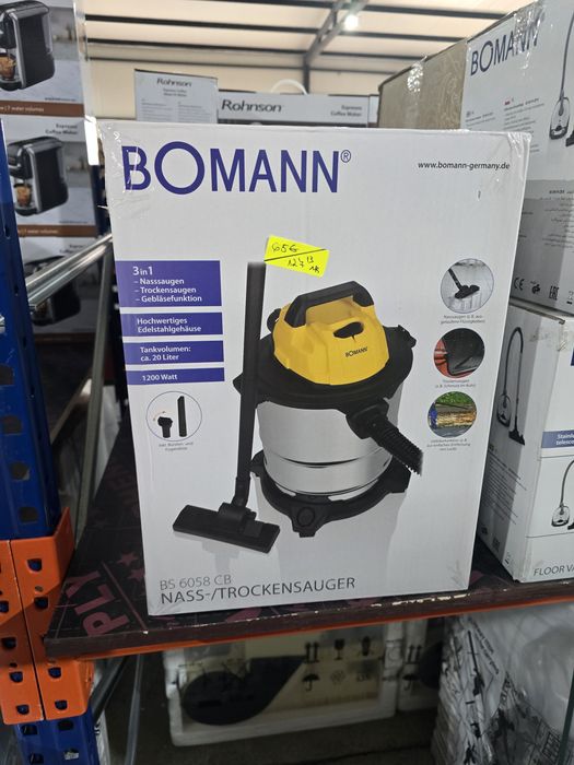 Прахосмукачка за мокро/сухо почистване Bomann