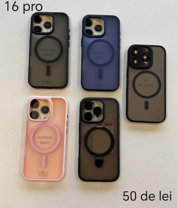 Huse, Folii, Cabluri iPhone 16 Pro - Montaj gratuit folie