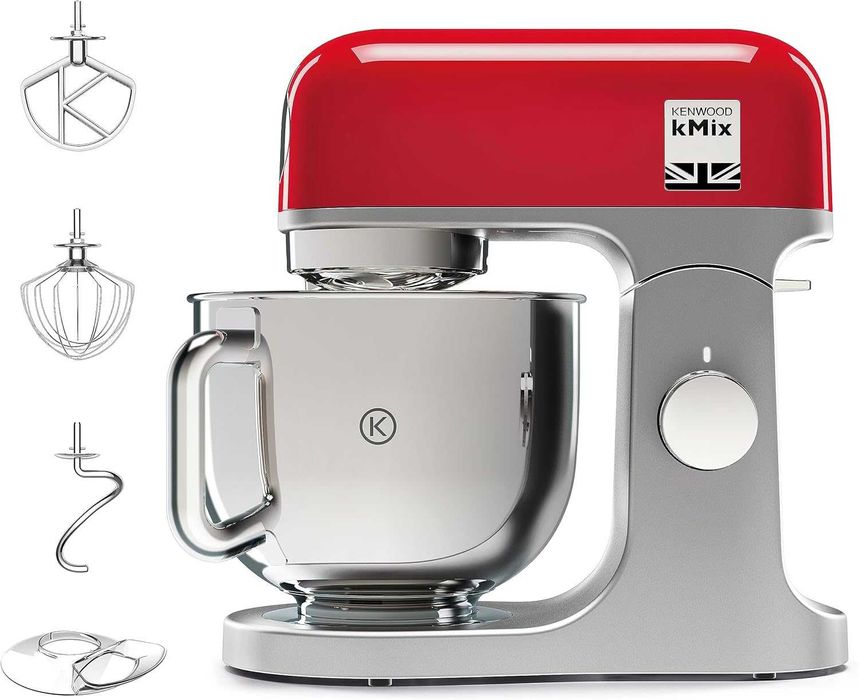 Нов Кухненски Робот Планетарен Миксер KENWOOD kMix KMX750RD, 1000W, 2 години Гаранция