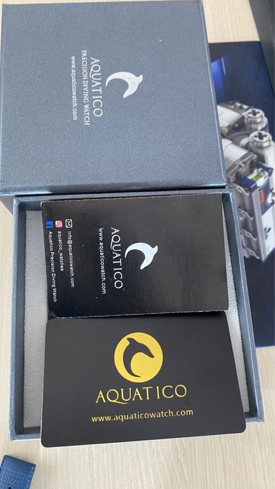 Aquatico Dolphin 39mm Automatic Dive Watch Blue