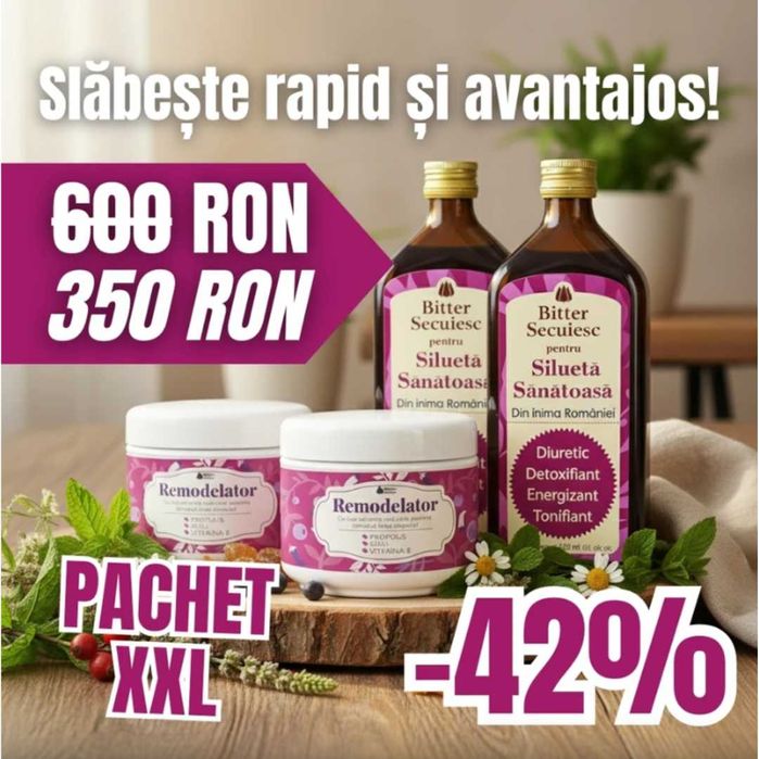 Slăbire – 2 Elixire pentru o Siluetă Sănătoasă + 2 Creme Remodelatoare