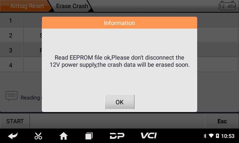 OBDSTAR P50, уред за ресет на AIRBAG (SRS) и Crash Data