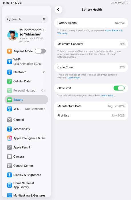 iPad mini 7 128 GB (SIM)