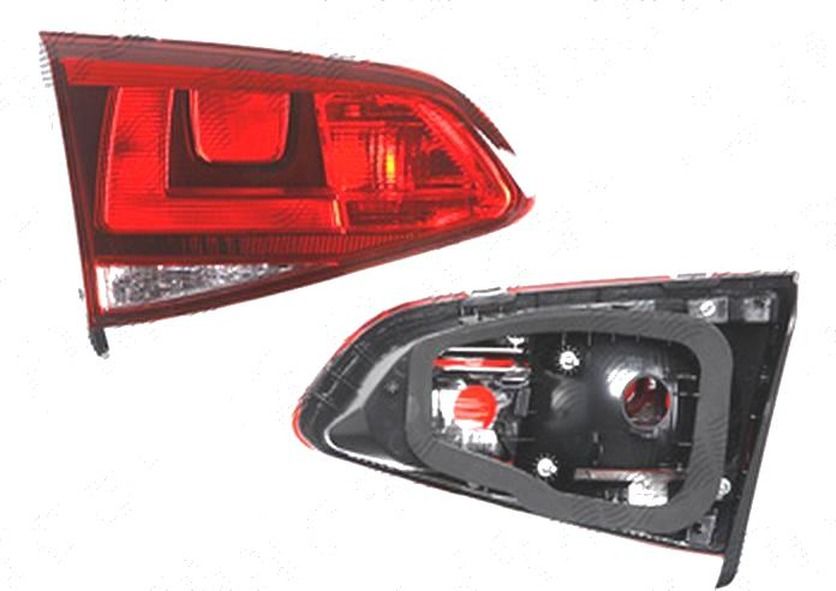 Stop spate lampa VW Golf 7 (5k), 10.2012-03.2017, spate, stanga/dreapta, Hatchback, partea interioara; W16W+W21W; fumuriu