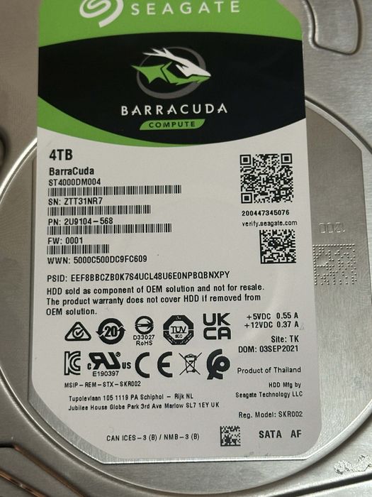 Хард диск Seagate 4 tb