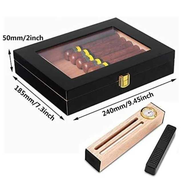 Кутия за пури хумидор кедрово дърво пура cohiba galiner цигари запалка