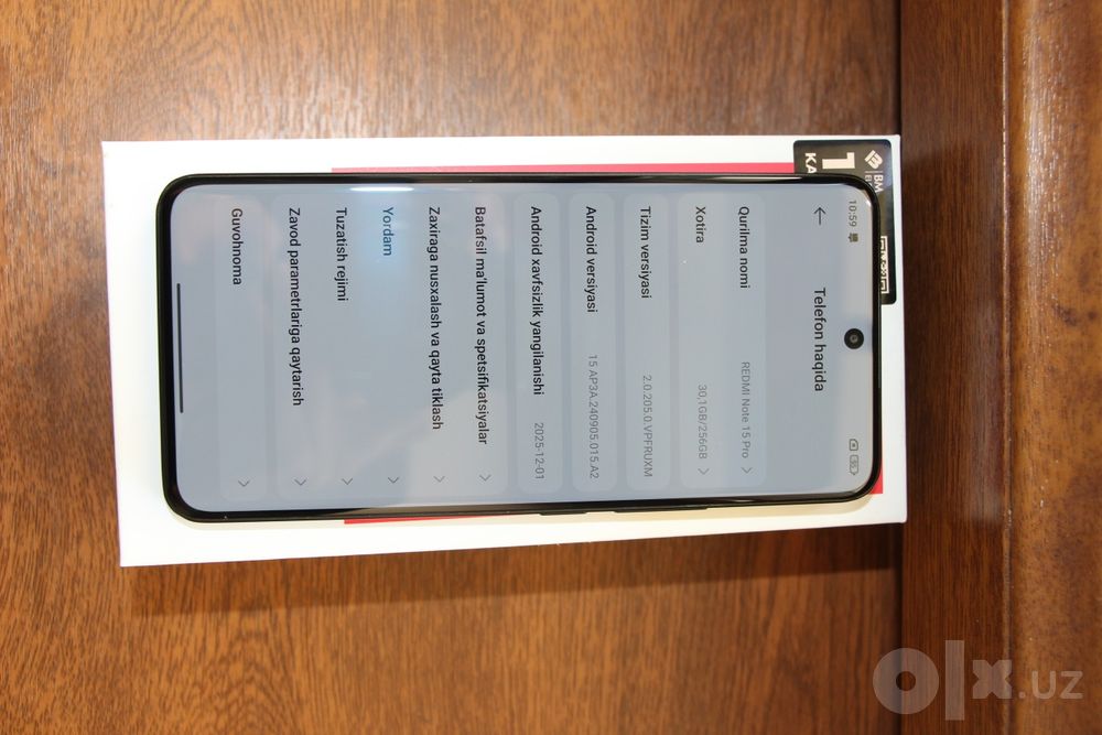 Redmi note 15 pro 256gb