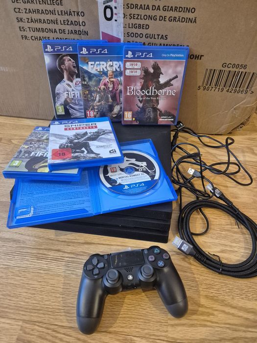 Playstation 4 Pro 1TB, 15 jocuri, un controller, GTA5  RDR2 RDR1 GTA Trilogy