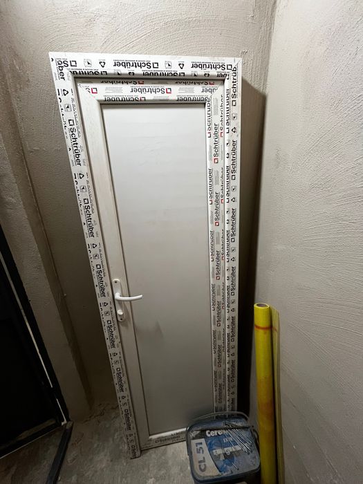 PVC врата, бяла, неизползвана