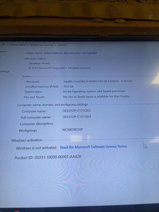 Unitate PC Gaming intel core i5, 16GB RAM, 1TB HDD, GTX 1050 -A-