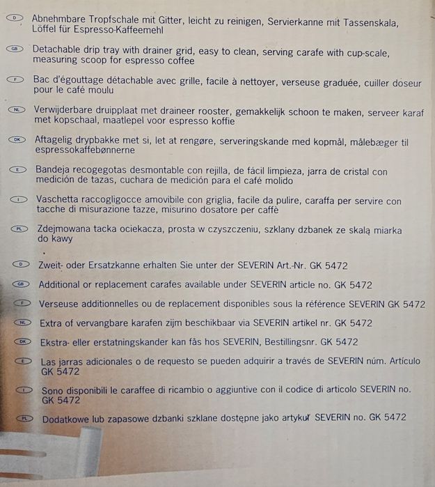 Esspresor de cafea Severin KA 5953