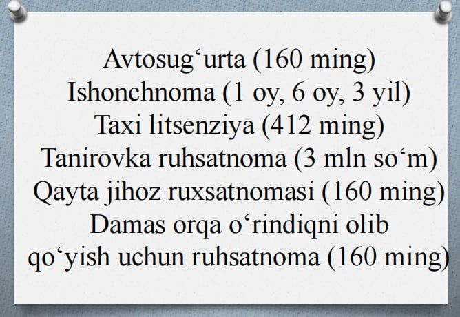 Barcha turdagi avto ximzatlar