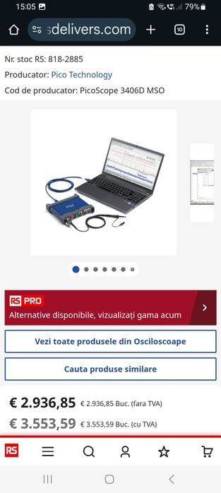 Osciloscop PC 4canale,nou,țiplă OCAZIE.