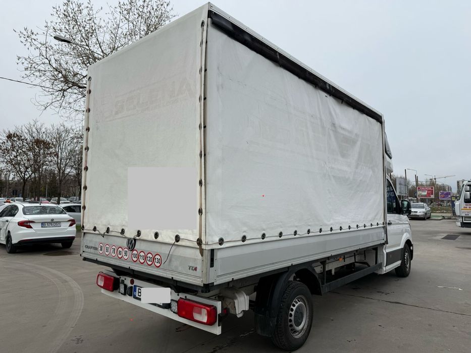 Inchiriez Duba Transport Prelata CUB - Inchirieri Dube Fara Sofer - Rent a Car Autoutilitare VW Crafter 2019 - Minim 5 Zile - Inchiriere Autoutilitara