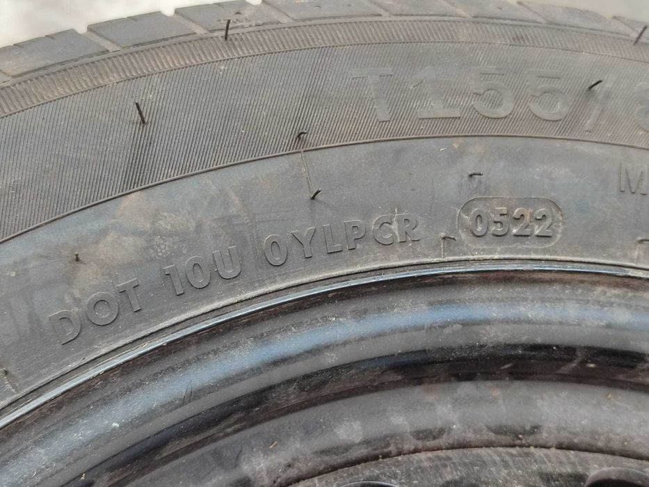 Roată de rezervă slim 5x120 T155/85 R18 DOT 0522 BMW X5 E70 M Sport Cod: 835A01 (3D)