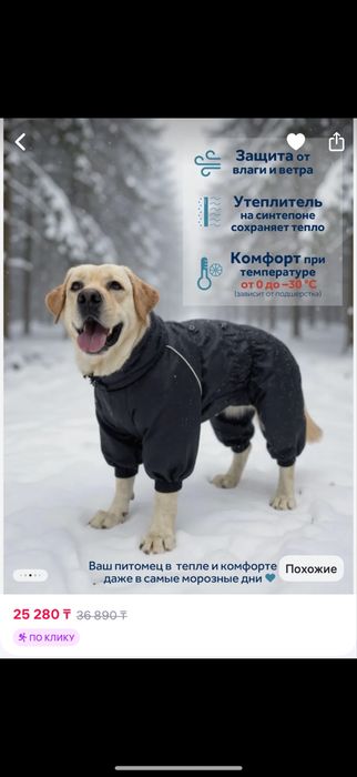 Комбинезон для собак