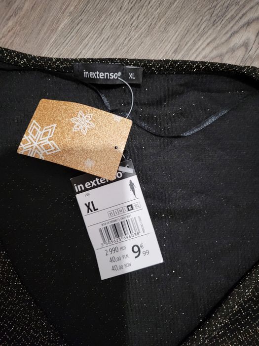 Bluza argintie cu sclipici noua dama - XL