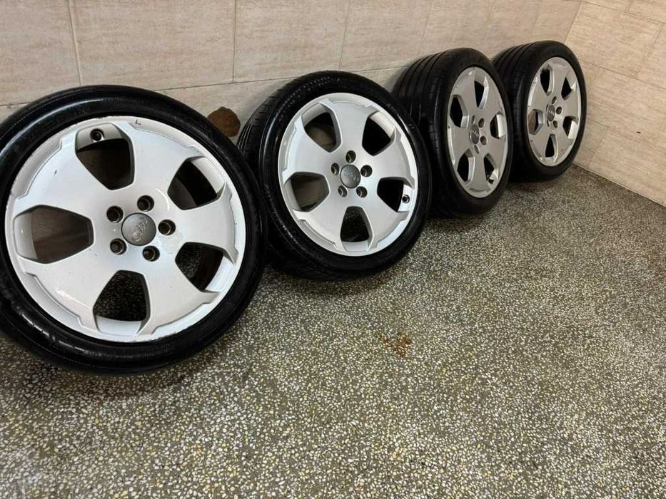 4 бр. Летни гуми 225/45 R17 с алуминиеви джанти 5x112 Audi VW Seat Skoda