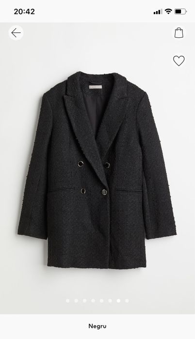 Sacou dama negru masura S